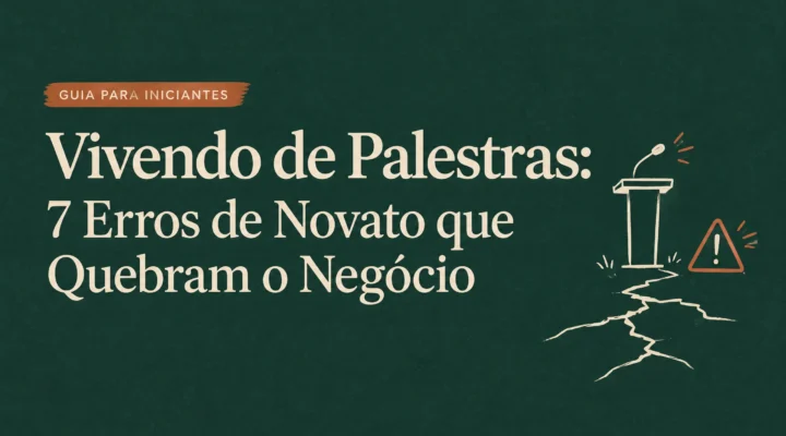 Vivendo de Palestras: 7 Erros de Novato que Quebram o Negócio